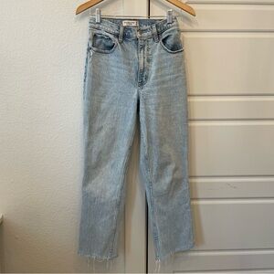 Abercrombie & Fitch Light Wash Straight Leg Jeans